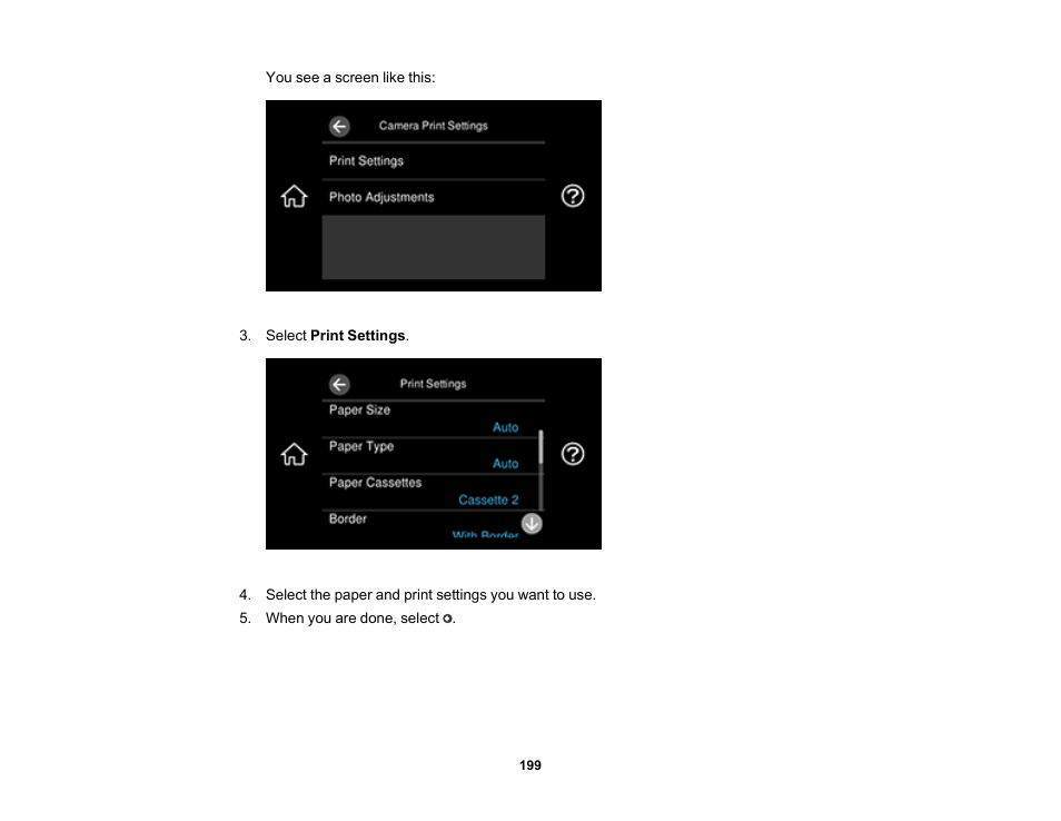 Epson EcoTank Photo ET-8500 Wireless Color All-in-One Supertank Printer User Manual | Page 199 / 346