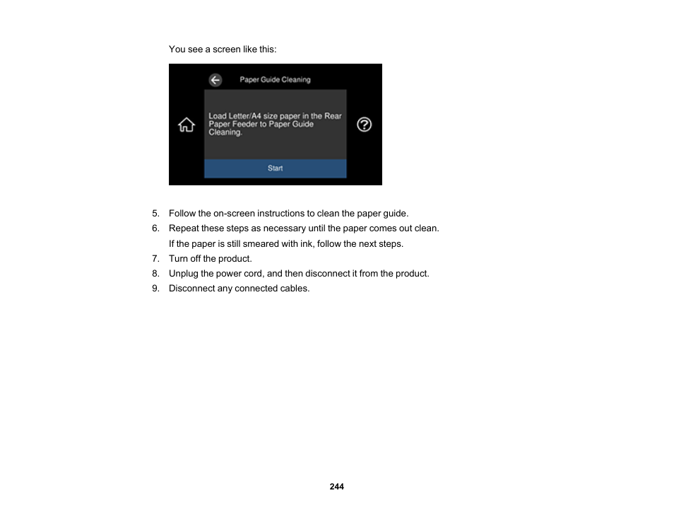 Epson EcoTank Photo ET-8500 Wireless Color All-in-One Supertank Printer User Manual | Page 244 / 346