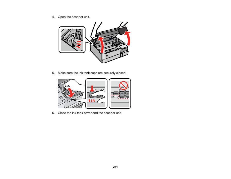 Epson EcoTank Photo ET-8500 Wireless Color All-in-One Supertank Printer User Manual | Page 251 / 346