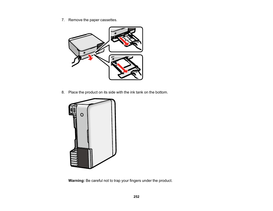 Epson EcoTank Photo ET-8500 Wireless Color All-in-One Supertank Printer User Manual | Page 252 / 346