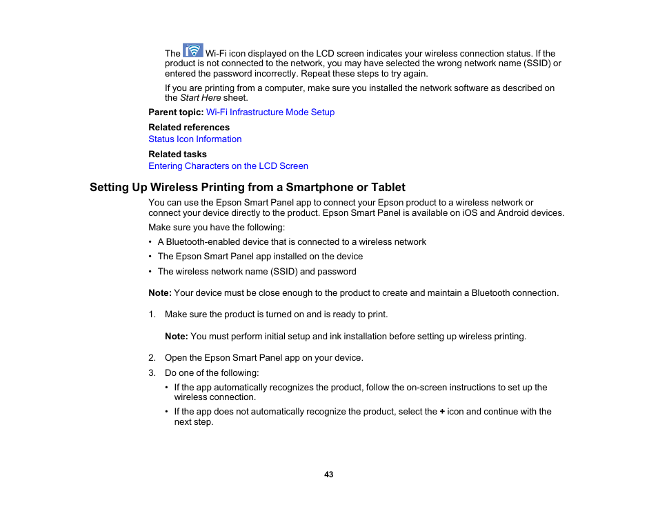 Epson EcoTank Photo ET-8500 Wireless Color All-in-One Supertank Printer User Manual | Page 43 / 346
