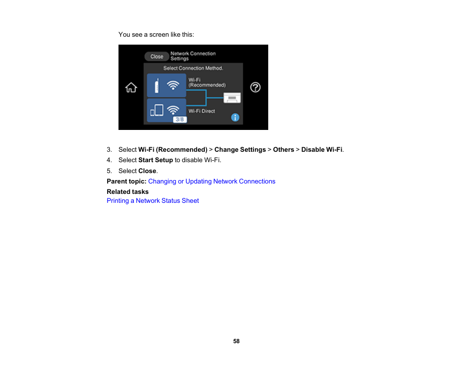 Epson EcoTank Photo ET-8500 Wireless Color All-in-One Supertank Printer User Manual | Page 58 / 346