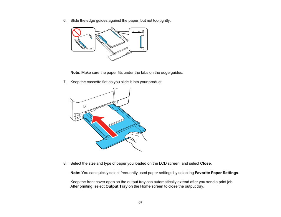 Epson EcoTank Photo ET-8500 Wireless Color All-in-One Supertank Printer User Manual | Page 67 / 346