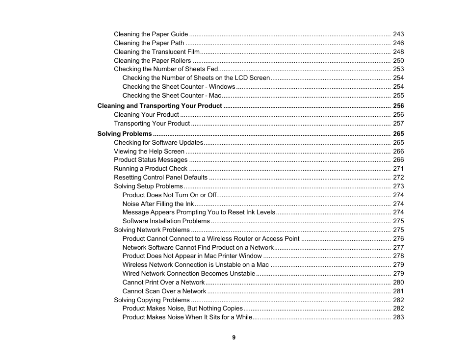 Epson EcoTank Photo ET-8500 Wireless Color All-in-One Supertank Printer User Manual | Page 9 / 346