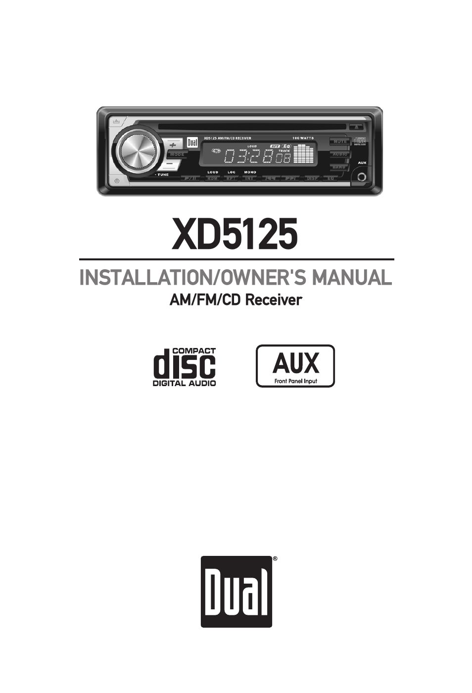 Dual XD5125 User Manual | 12 pages