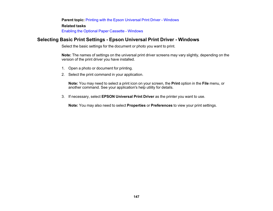 Epson WorkForce Pro WF-M5799 Workgroup Monochrome Multifunction Printer with Replaceable Ink Pack System User Manual | Page 147 / 404