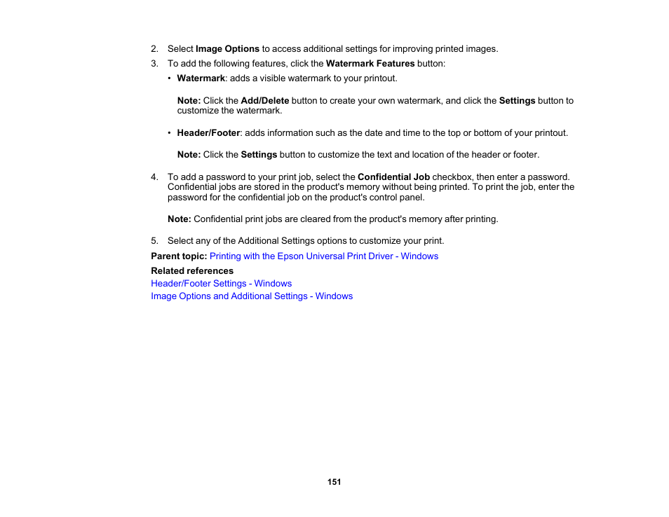 Epson WorkForce Pro WF-M5799 Workgroup Monochrome Multifunction Printer with Replaceable Ink Pack System User Manual | Page 151 / 404