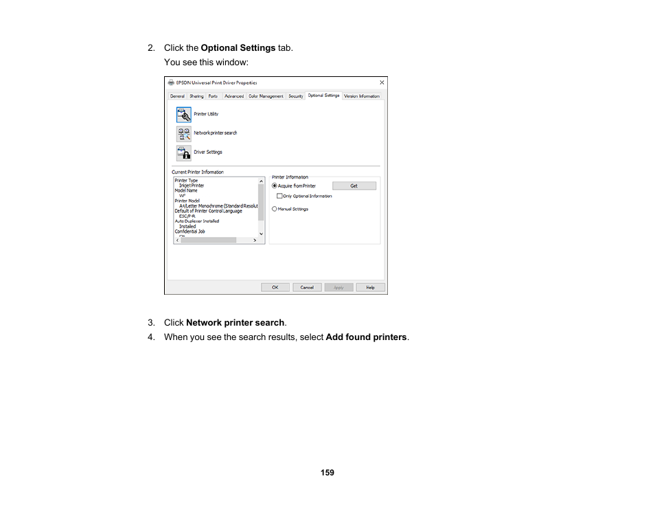 Epson WorkForce Pro WF-M5799 Workgroup Monochrome Multifunction Printer with Replaceable Ink Pack System User Manual | Page 159 / 404