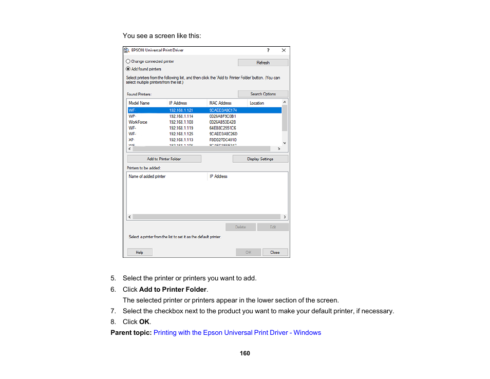 Epson WorkForce Pro WF-M5799 Workgroup Monochrome Multifunction Printer with Replaceable Ink Pack System User Manual | Page 160 / 404