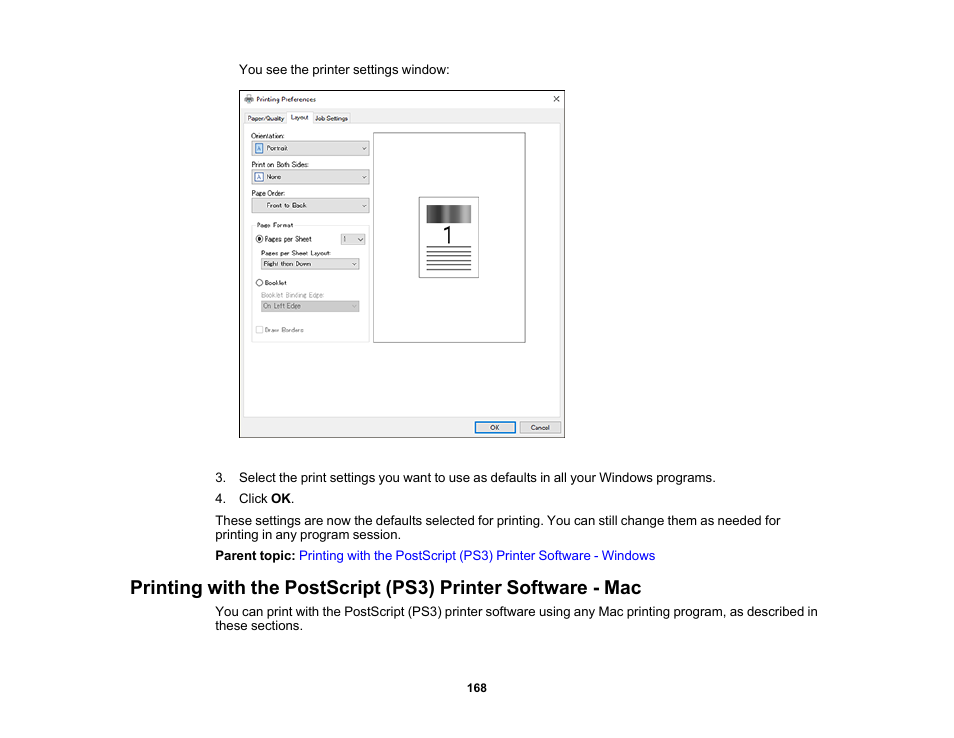 Epson WorkForce Pro WF-M5799 Workgroup Monochrome Multifunction Printer with Replaceable Ink Pack System User Manual | Page 168 / 404