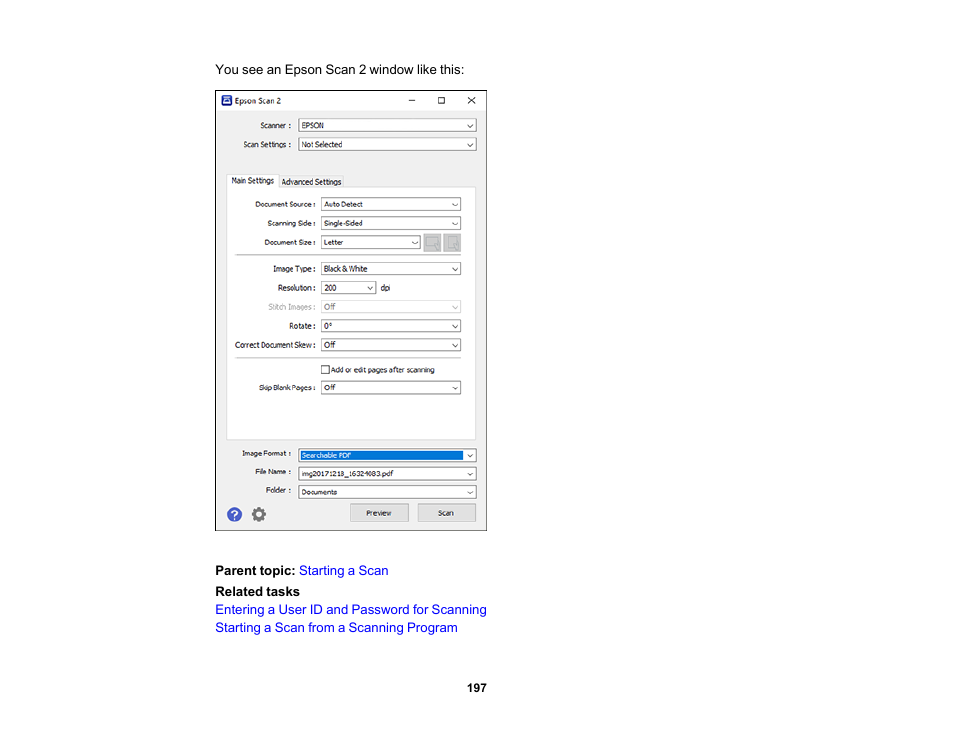 Epson WorkForce Pro WF-M5799 Workgroup Monochrome Multifunction Printer with Replaceable Ink Pack System User Manual | Page 197 / 404