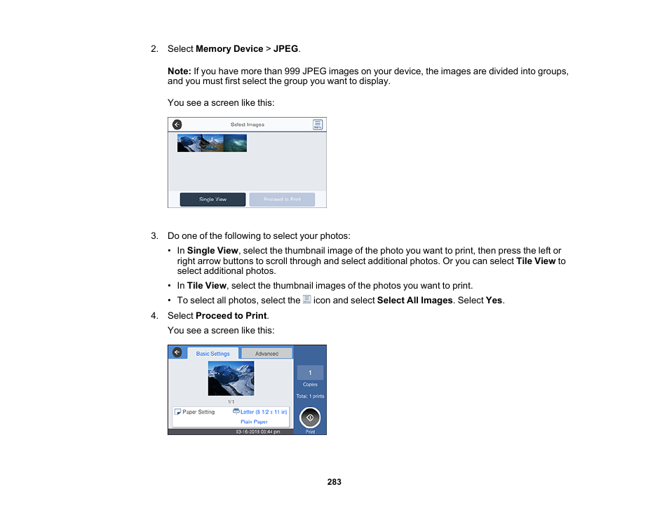 Epson WorkForce Pro WF-M5799 Workgroup Monochrome Multifunction Printer with Replaceable Ink Pack System User Manual | Page 283 / 404