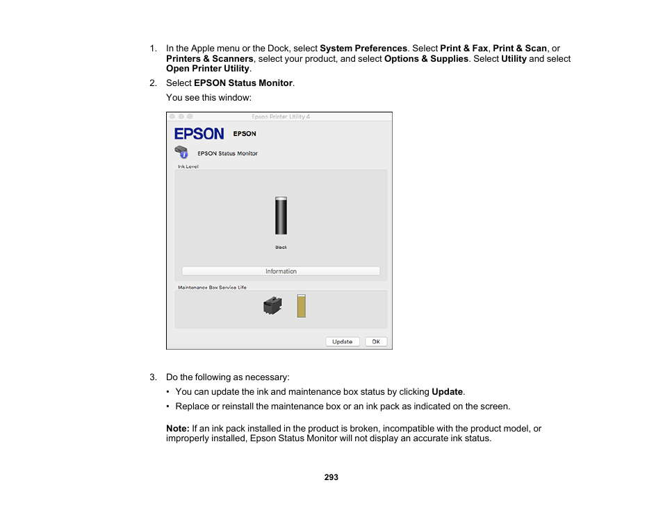 Epson WorkForce Pro WF-M5799 Workgroup Monochrome Multifunction Printer with Replaceable Ink Pack System User Manual | Page 293 / 404