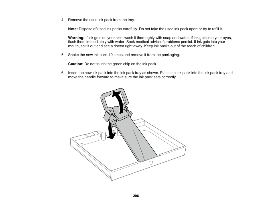 Epson WorkForce Pro WF-M5799 Workgroup Monochrome Multifunction Printer with Replaceable Ink Pack System User Manual | Page 296 / 404