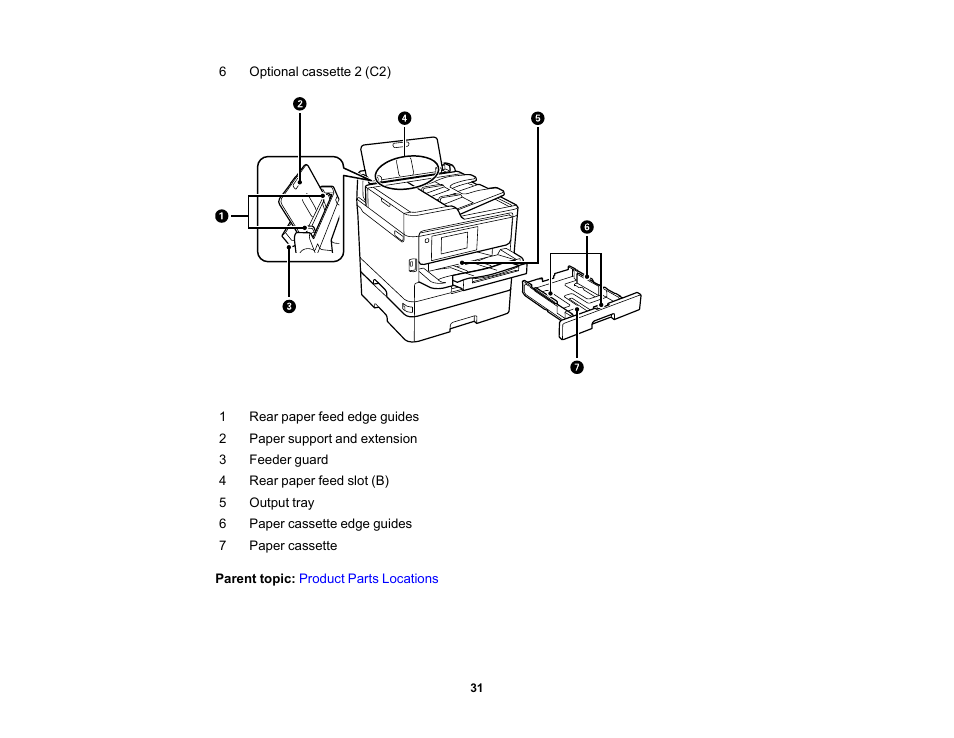 Epson WorkForce Pro WF-M5799 Workgroup Monochrome Multifunction Printer with Replaceable Ink Pack System User Manual | Page 31 / 404