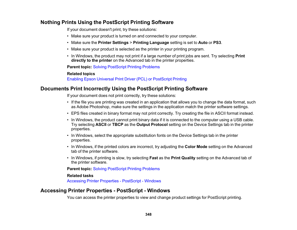 Epson WorkForce Pro WF-M5799 Workgroup Monochrome Multifunction Printer with Replaceable Ink Pack System User Manual | Page 348 / 404