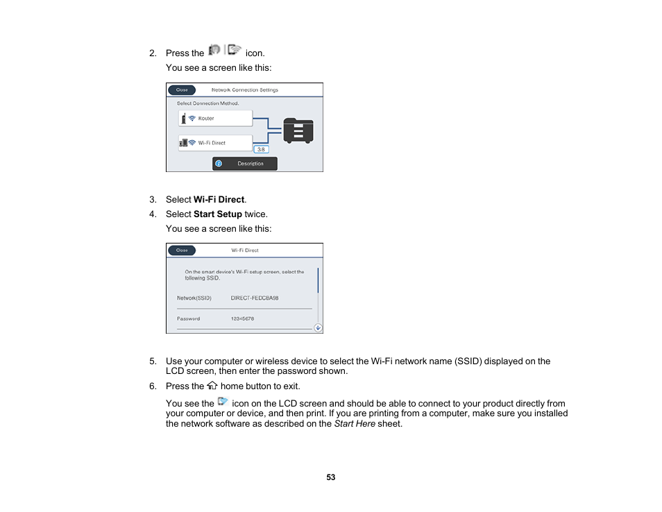 Epson WorkForce Pro WF-M5799 Workgroup Monochrome Multifunction Printer with Replaceable Ink Pack System User Manual | Page 53 / 404