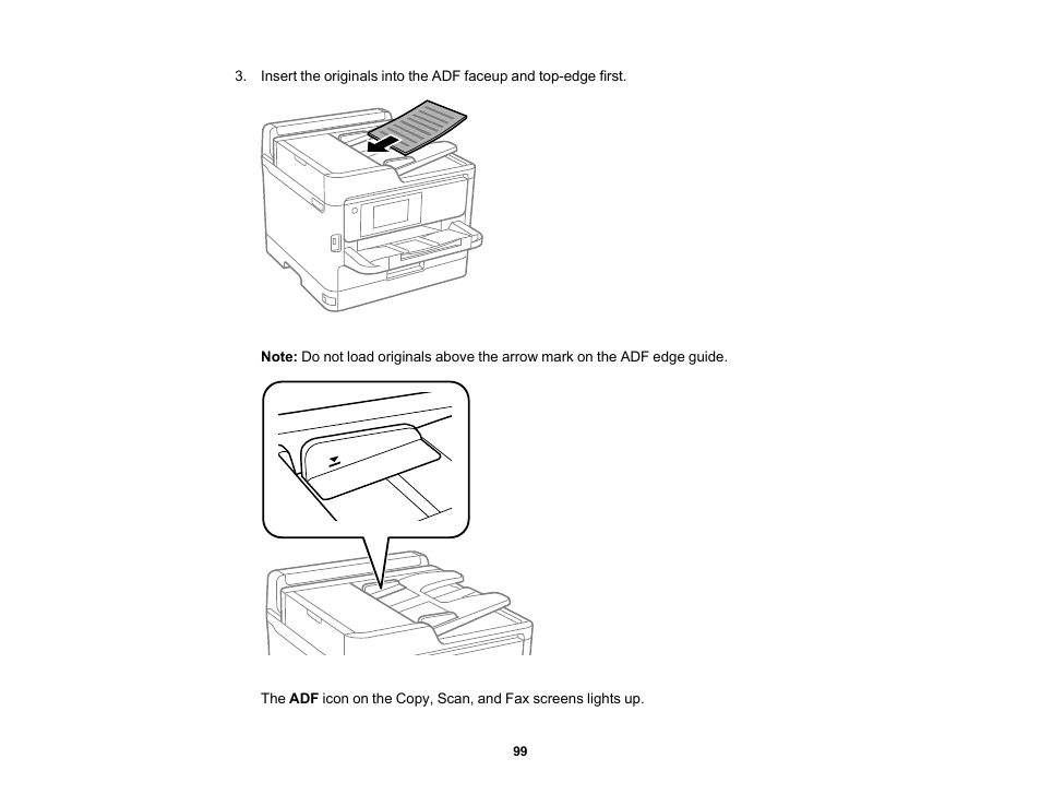 Epson WorkForce Pro WF-M5799 Workgroup Monochrome Multifunction Printer with Replaceable Ink Pack System User Manual | Page 99 / 404