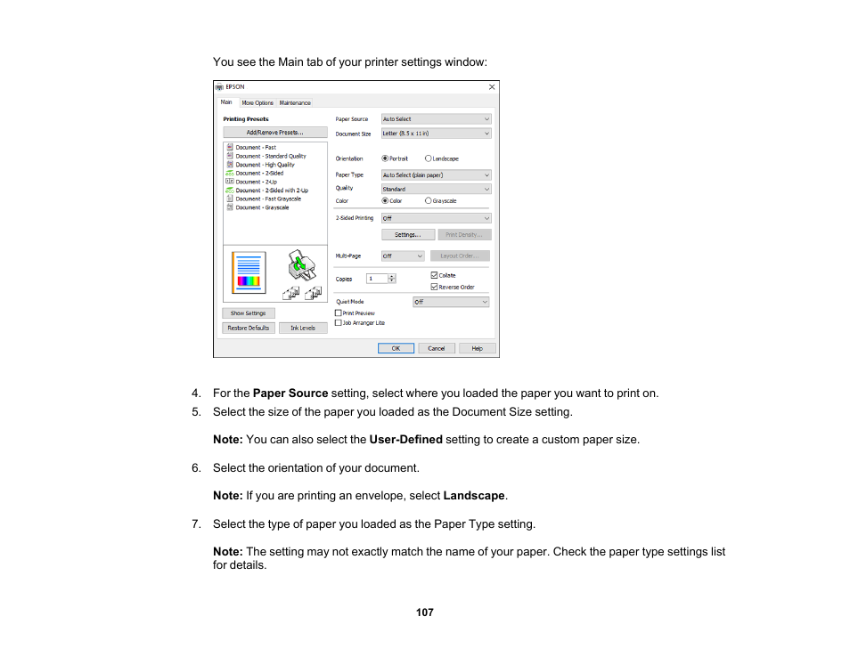 Epson WorkForce Pro WF-C5890 Wireless Color MFP Inkjet Printer User Manual | Page 107 / 426