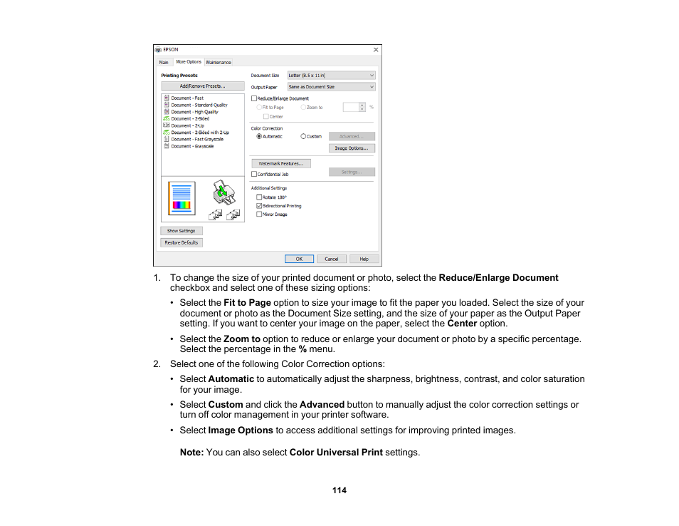 Epson WorkForce Pro WF-C5890 Wireless Color MFP Inkjet Printer User Manual | Page 114 / 426