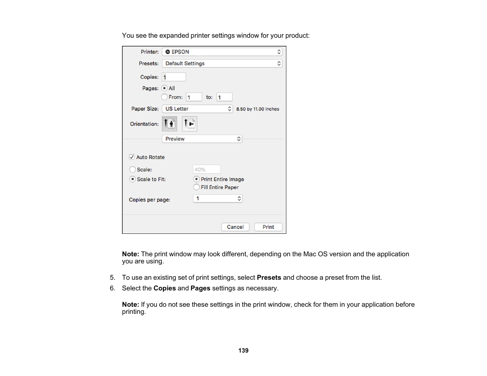 Epson WorkForce Pro WF-C5890 Wireless Color MFP Inkjet Printer User Manual | Page 139 / 426