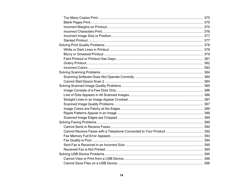 Epson WorkForce Pro WF-C5890 Wireless Color MFP Inkjet Printer User Manual | Page 14 / 426