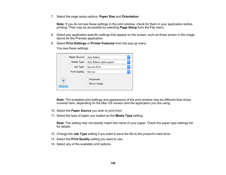 Epson WorkForce Pro WF-C5890 Wireless Color MFP Inkjet Printer User Manual | Page 140 / 426