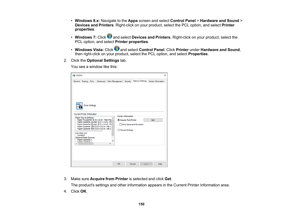 Epson WorkForce Pro WF-C5890 Wireless Color MFP Inkjet Printer User Manual | Page 150 / 426