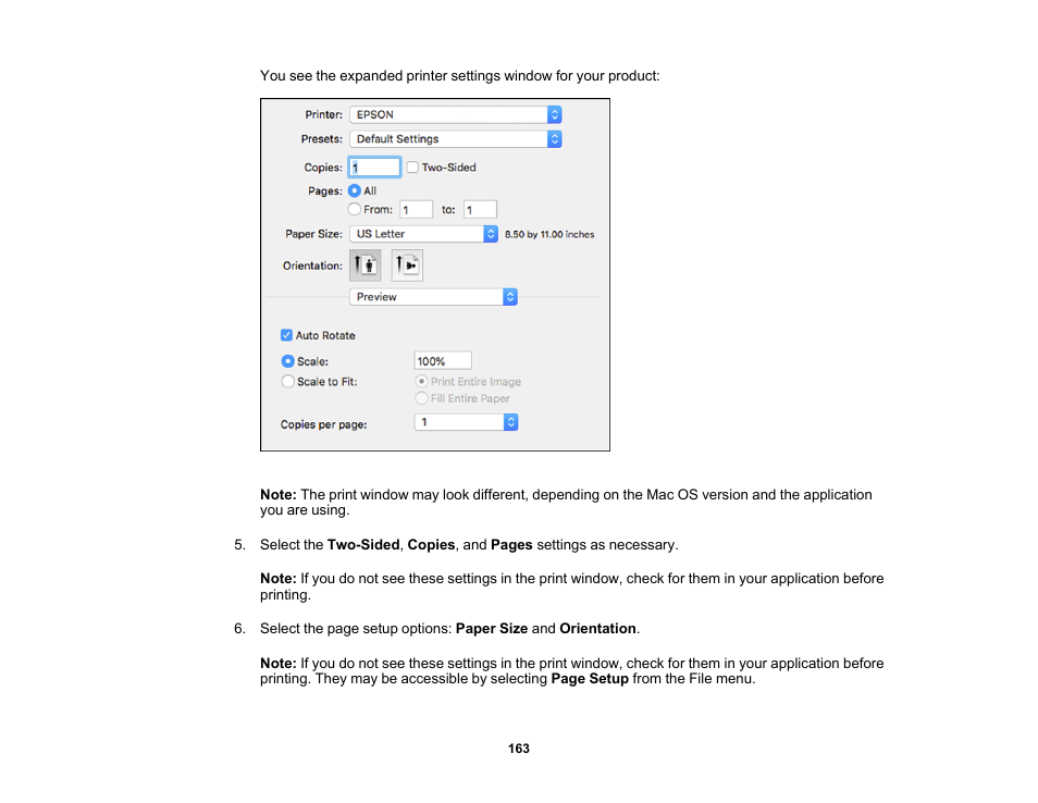 Epson WorkForce Pro WF-C5890 Wireless Color MFP Inkjet Printer User Manual | Page 163 / 426