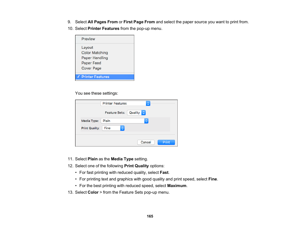 Epson WorkForce Pro WF-C5890 Wireless Color MFP Inkjet Printer User Manual | Page 165 / 426