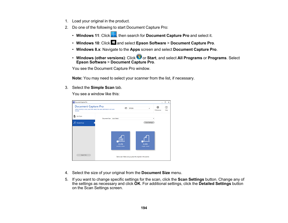 Epson WorkForce Pro WF-C5890 Wireless Color MFP Inkjet Printer User Manual | Page 194 / 426