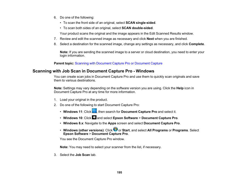 Epson WorkForce Pro WF-C5890 Wireless Color MFP Inkjet Printer User Manual | Page 195 / 426
