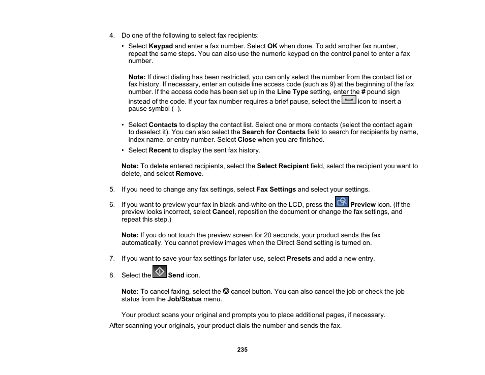 Epson WorkForce Pro WF-C5890 Wireless Color MFP Inkjet Printer User Manual | Page 235 / 426
