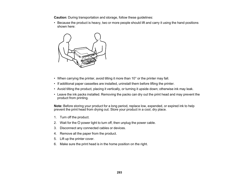 Epson WorkForce Pro WF-C5890 Wireless Color MFP Inkjet Printer User Manual | Page 293 / 426