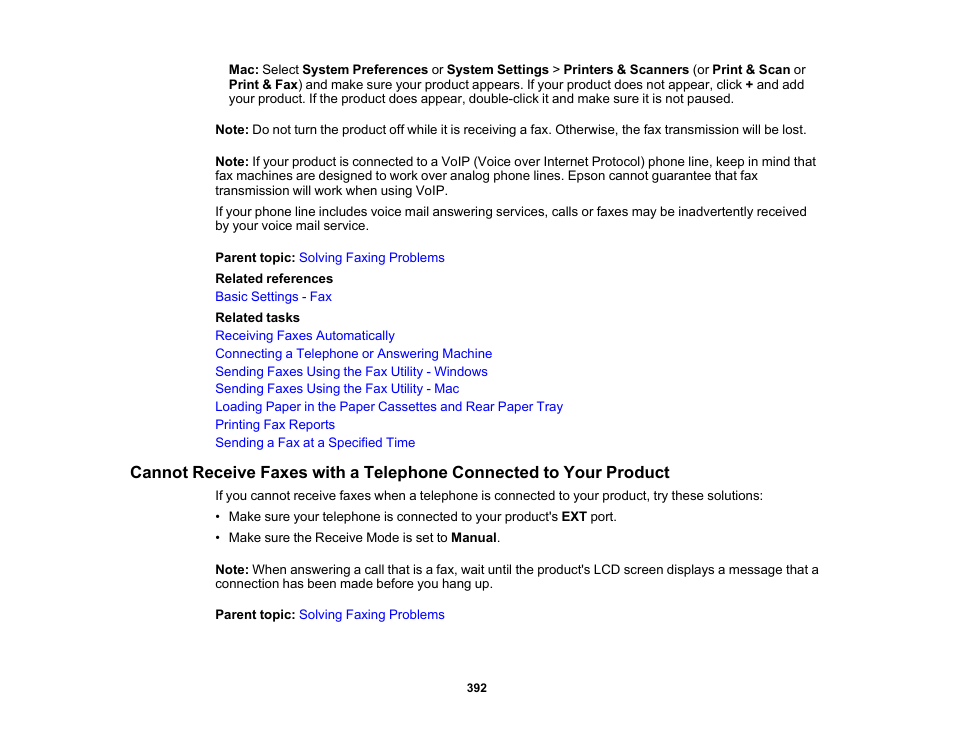 Epson WorkForce Pro WF-C5890 Wireless Color MFP Inkjet Printer User Manual | Page 392 / 426