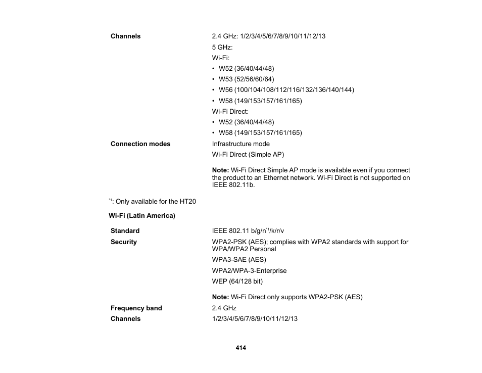 Epson WorkForce Pro WF-C5890 Wireless Color MFP Inkjet Printer User Manual | Page 414 / 426