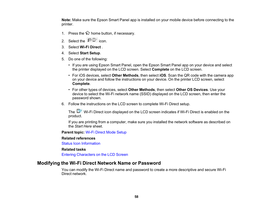 Epson WorkForce Pro WF-C5890 Wireless Color MFP Inkjet Printer User Manual | Page 58 / 426