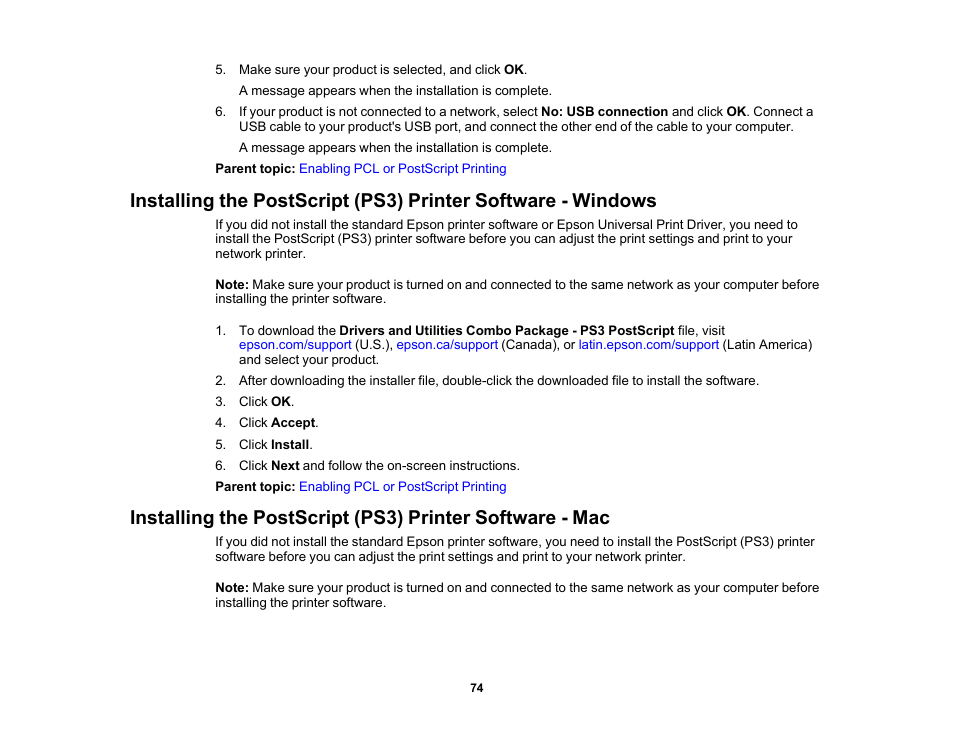 Epson WorkForce Pro WF-C5890 Wireless Color MFP Inkjet Printer User Manual | Page 74 / 426