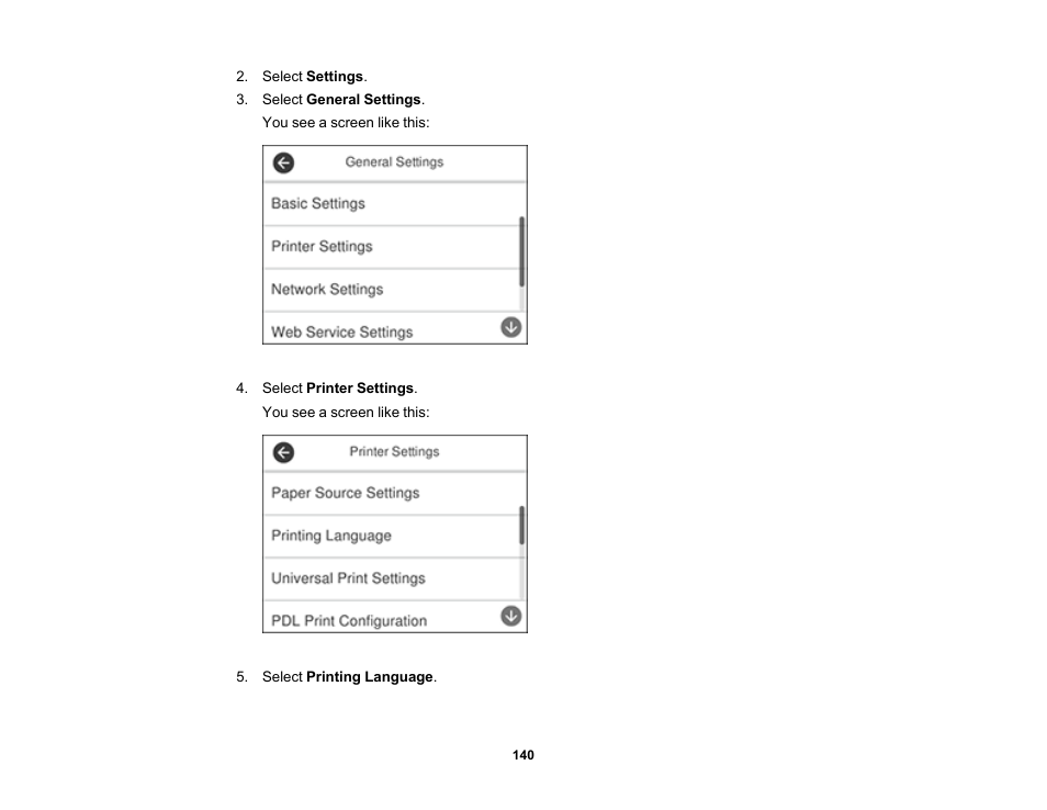 Epson WorkForce ST-M3000 Monochrome MFP Supertank Printer User Manual | Page 140 / 348