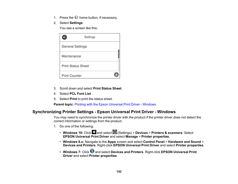 Epson WorkForce ST-M3000 Monochrome MFP Supertank Printer User Manual | Page 142 / 348