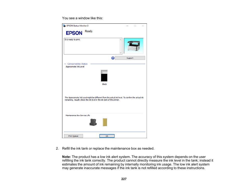 Epson WorkForce ST-M3000 Monochrome MFP Supertank Printer User Manual | Page 227 / 348