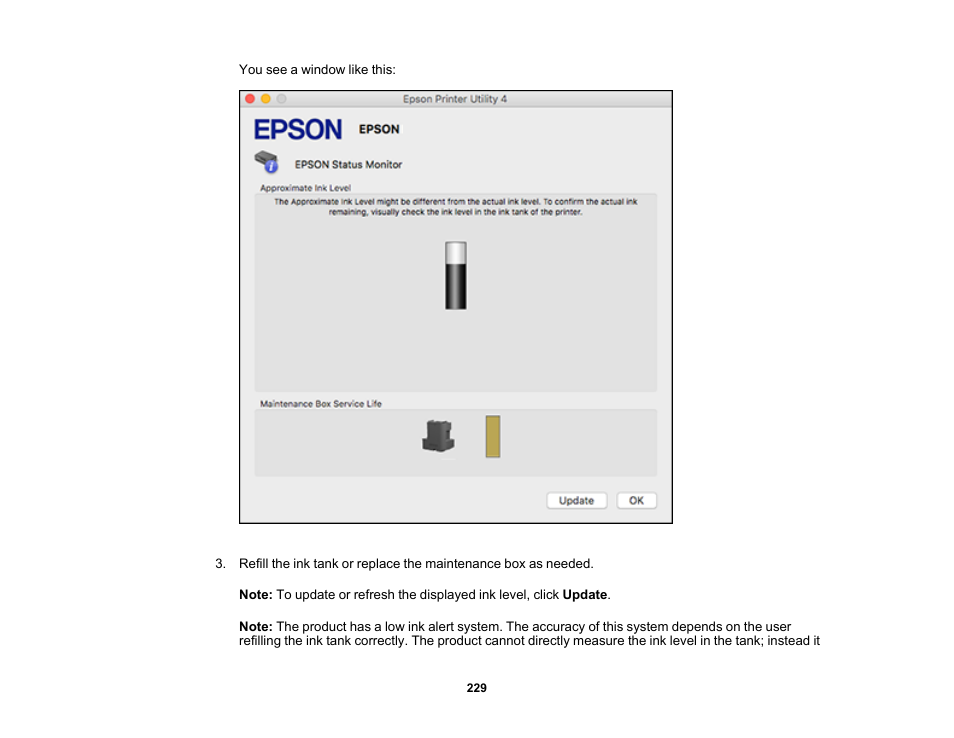 Epson WorkForce ST-M3000 Monochrome MFP Supertank Printer User Manual | Page 229 / 348