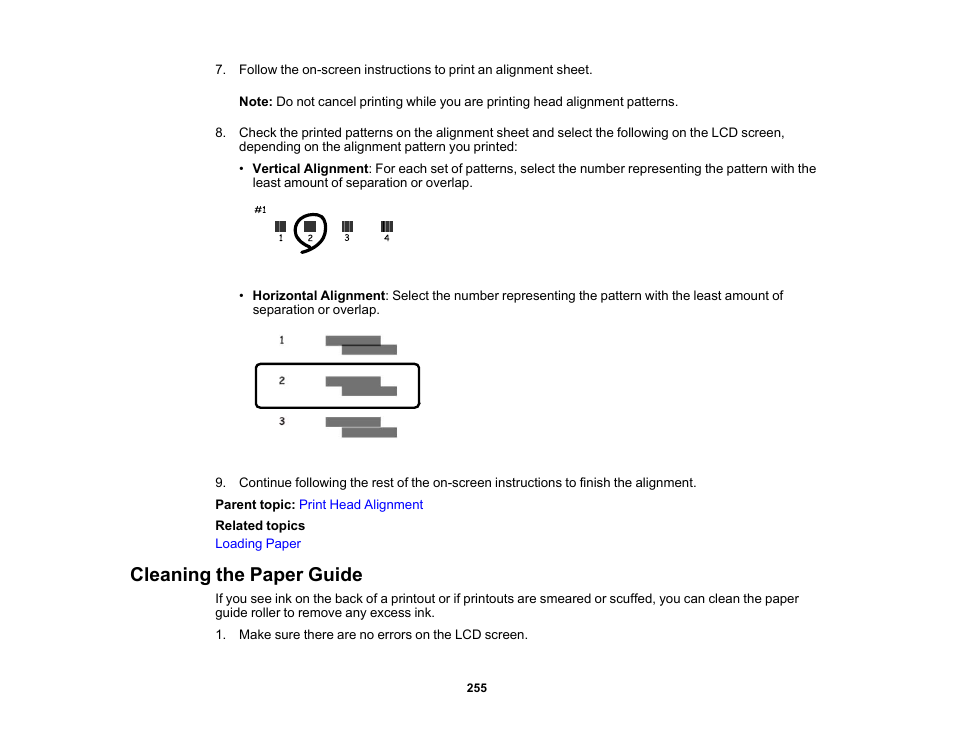Cleaning the paper guide | Epson WorkForce ST-M3000 Monochrome MFP Supertank Printer User Manual | Page 255 / 348