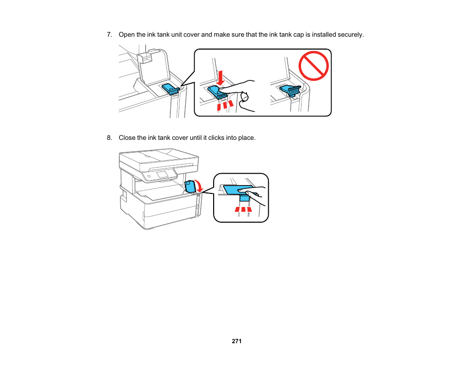 Epson WorkForce ST-M3000 Monochrome MFP Supertank Printer User Manual | Page 271 / 348