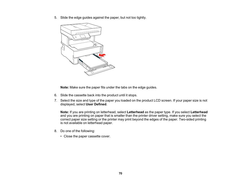 Epson WorkForce ST-M3000 Monochrome MFP Supertank Printer User Manual | Page 70 / 348