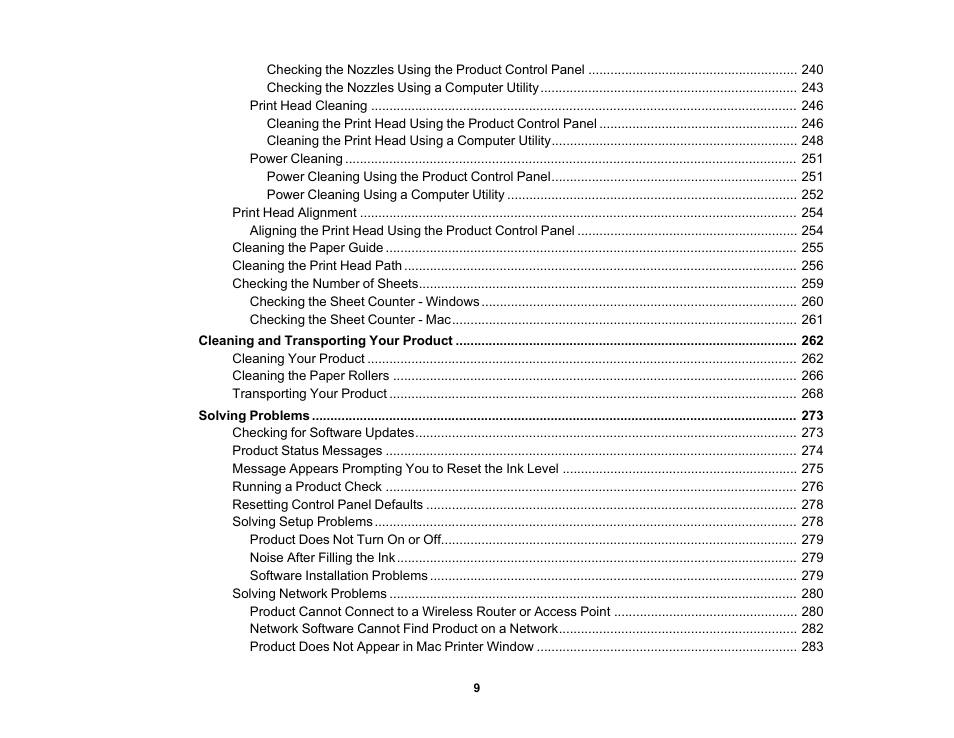 Epson WorkForce ST-M3000 Monochrome MFP Supertank Printer User Manual | Page 9 / 348