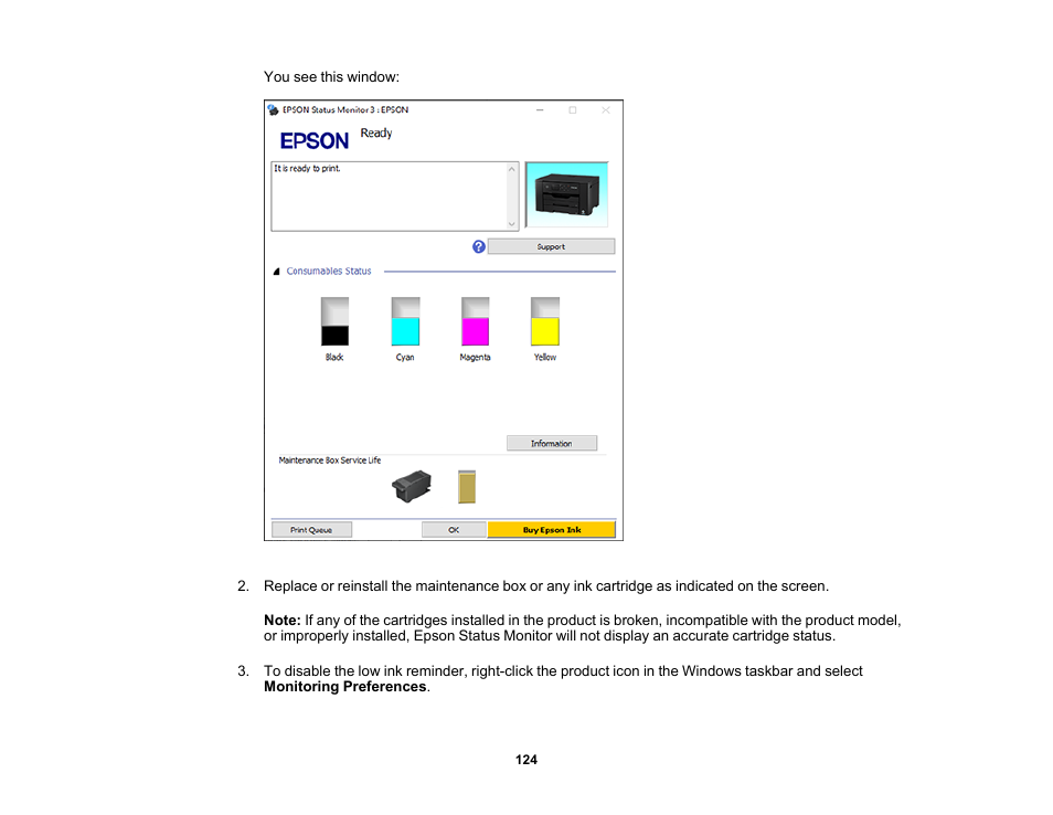 Epson Workforce Pro WF-7310 Wireless Printer User Manual | Page 124 / 210