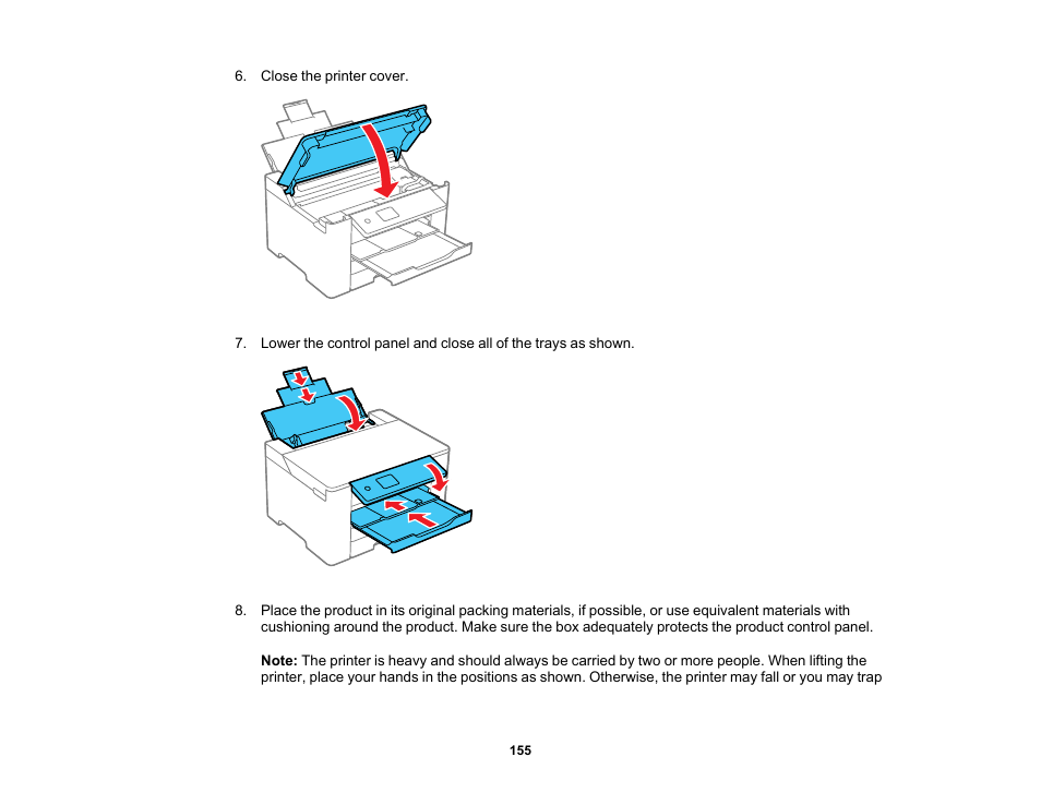 Epson Workforce Pro WF-7310 Wireless Printer User Manual | Page 155 / 210