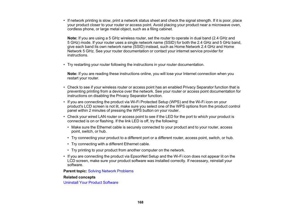 Epson Workforce Pro WF-7310 Wireless Printer User Manual | Page 168 / 210