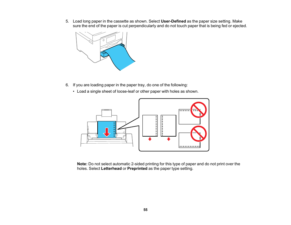 Epson Workforce Pro WF-7310 Wireless Printer User Manual | Page 55 / 210